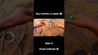 solo night camping in forest | night camping in Deep forest 🫣 | tent లో  BBQ chicken|#jsgg vlogs