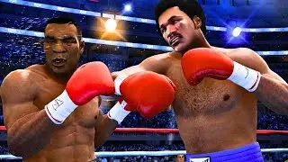 Mike Tyson vs George Foreman FULL FIGHT | Fight Night Champion AI Simulation Gameplay (CPU vs CPU)