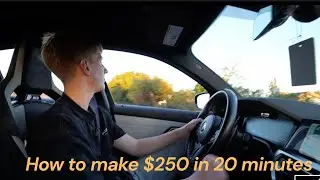 selling window cleaning in a $100,000 car