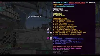 COSMIC PRISONS RANK GIVEAWAY AND CC OPENING!!!!