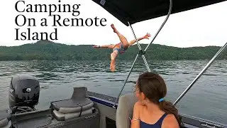 OVERNIGHT CAMPING ON A MOUNTAIN ISLAND | Dad Daughter Trip