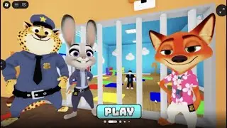 ZOOPTOPIA 2 FAMILY POLICE PRISON RUN ESCAPE #roblox #obby