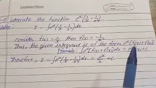 Integrate the function e^x(1/x - 1/x²) .