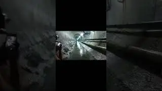 Shock waves after blast in tunnel 🤯  #shorts  #tunnel  #shocking