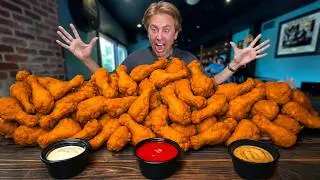 130 CRAZIEST WING FLAVORS in America?! PB&J & Dessert Wings in Connecticut! 🍗