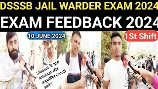 DSSSB warder exam 2024#DSSSB JAIL WARDER exam review 2024# DSSSB EXAM review 2024