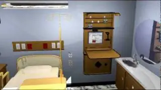 Modular Wall Mounted Computer Workstation for hospitals