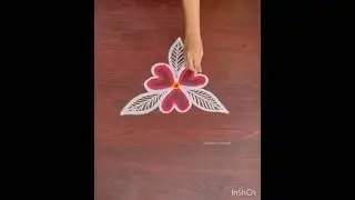 Small rangoli design #youtubeshorts #dailyrangoli #youtubeshorts #rangolidesign