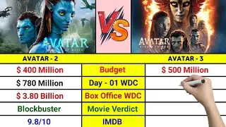 Avatar 2 vs Avatar 3 Full Comparison Video | Day 01 WDC | Box Office WDC | Star Cast Salary |