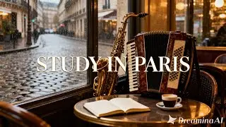 Parisian Café Lo-Fi | Saxophone & Accordion for Studying
