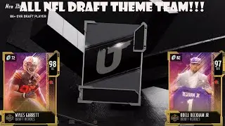 INSANE ALL NFL DRAFT THEME TEAM!!!  Madden 20 Ultimate Team Theme Builder!!!