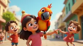 Mithu | the Parrot&rsquo;s Hat Adventure 🦜🎩 |  Fun Hindi Urdu Rhyme for Kids