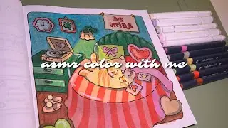 color with me ASMR 💕✨ | Sweetheart Coloring Book by ViviTinta | using Ohuhu & Caliart markers