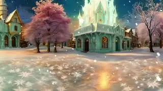 Enchanted Town Square in Winter Holidays 🎄 VR 360&ordm; Immersive World