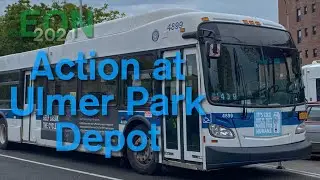 ⁴ᴷ MTA NYCT Brooklyn Buses: Action at Ulmer Park Depot
