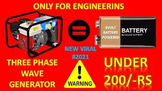 how to make 3 Phase #puresinewave Generator Circuit three phase generator #threephasegenerator