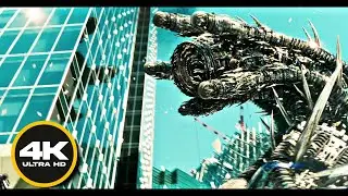 Дриллер уничтожает Небоскрёб | Трансформеры: Тёмная Сторона Луны (2011)
