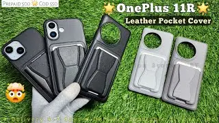 OnePlus 11 Premium Back Cover ! OnePlus 11 Leather Pocket Back Cover
