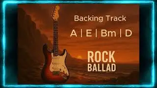 Rock Ballad GUITAR BACKING TRACK A |A E Bm D| 79 BMP