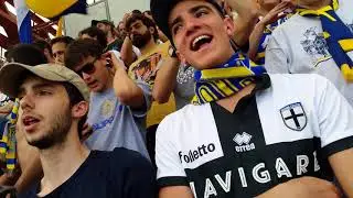 Forse chissà succederà canta con noi che torniamo in serie A (Cesena - Parma)  curva