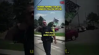 Power Tripping Cop Gets Owned By Fellow Officer