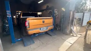 Getting the new exhaust done to the ram😍 ￼#ram #automobile 
