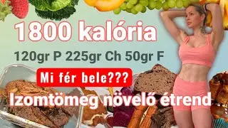 Mit eszem 1nap? Zs&iacute;rmentes, izomt&ouml;meg n&ouml;vel&eacute;s! 1800kcal &iacute;gy osztom fel!