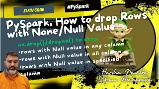 drop() Function in PySpark| na.drop() or dropna() | Python PySpark Tutorial Part31 | Python Tutorial