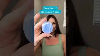 Blue Lace Agate is a must for Gemini season ✨ #crystals #gemini #shorts