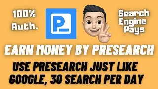 Earn Crypto Easily by Presearch Tokens Very Easily | Withdraw 1000 Tokens Yearly 2021-2022
