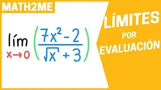 Límite de una función por Evaluación | Ejercicios