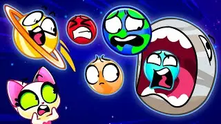 Planetas Hambrientos🪐 Sistema Solar 🪐 Planetas del Tamaño de Pelotas🚀