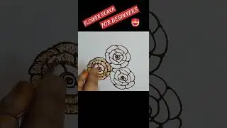 Flower Bunch 🌸|Basic Henna designs #viral #easy #trending #ytshorts #basic