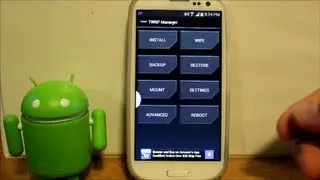 How to use Twrp Manager app on the Galaxy S3 to back up & install Bonestock Rom