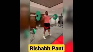 Rishabh Pant gym workout #shorts #cricket #rishabhpant #viratkohli