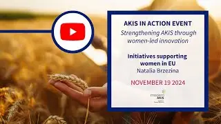 Initiatives supporting women in the EU policy  | Natalia Brzezina, DG AGRI