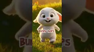 🐇 Hop Hop Hop! Fluffy Bunny Song for Kids 🎶 #bunnyhops  #kidssongs