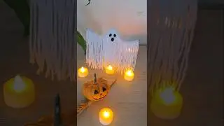 Украшение на Хэллоуин своими руками 👻 Идея для поделки из пряжи