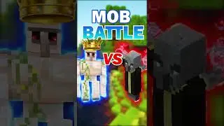 KING IRON GOLEM vs EVOKERS MOB BATTLE Minecraft 1.19