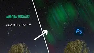 Add Aurora Borealis to boring photo of night sky | Photoshop tutorial