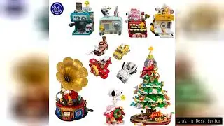 New Pantasy Snoopy Building Blocks Snoopy Scene Modeling Series Puzzle Assembling Toy Model Ornament