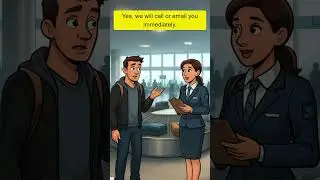 Reporting Lost Luggage at the Airport  - BEGINNER - A1 A2 - English Conversation