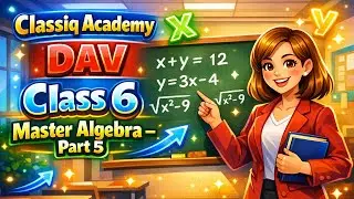 DAV Class 6 | Introduction to Algebra Part 5 ✨ | Worksheet 5 Full Solution 📝✅