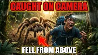 Giant Spider Drops from Tree onto Hiker's Backpack | Caught on Camera