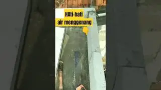 Talang air dak cor tidak rata ? #tutorialbangunan
