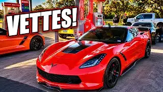 CORVETTE SQUAD SHOWING OUT AT THE CAR MEET! VETTE GAME STRONG!