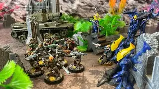 Grimdark Future Battle Report - Human Defense Force Vs High Elf Fleets S2E16