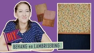 Knutselen & DIY // Behang & Lambrisering | Muizenhuis Tutorial