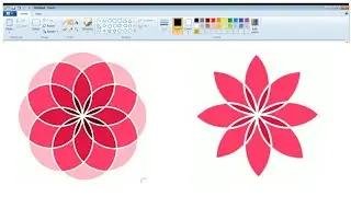 How to draw beautiful flower in ms paint/-