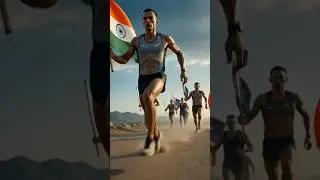 India Wins the Ultimate Mountain Race 🇮🇳 | Bharat Mata Ki Jai | Epic AI Race Story  #shorts